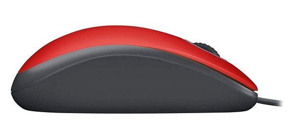 Mouse Logitech M110 Silent Red Lateral view
