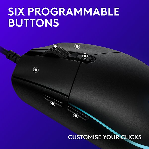 Gaming Mouse Logitech G102 Lightsync, black ...
