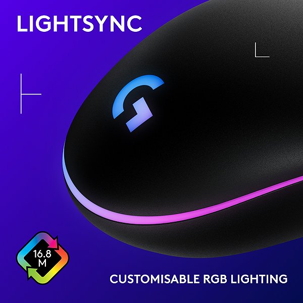 Gaming Mouse Logitech G102 Lightsync, black ...