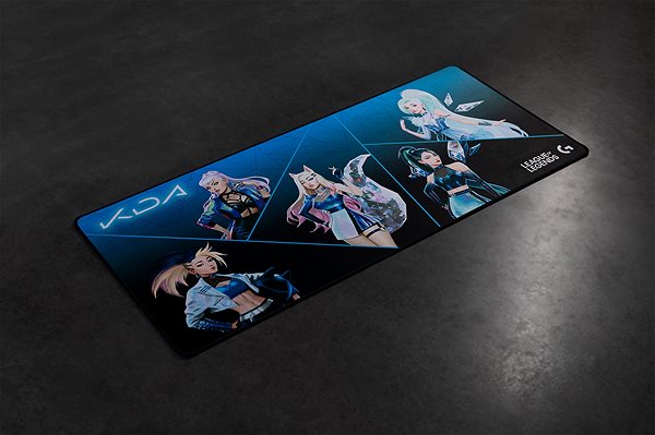 Gaming Mouse Pad Logitech G840 XL Gaming Mousepad K/DA Edition Lateral view