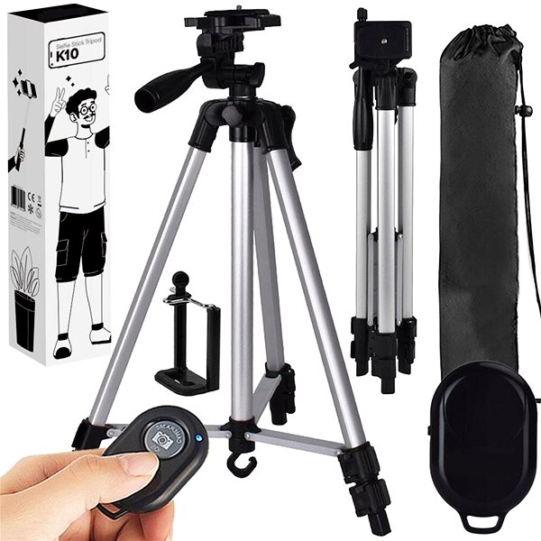 Tripod MG K10+ 133 cm, silver ...