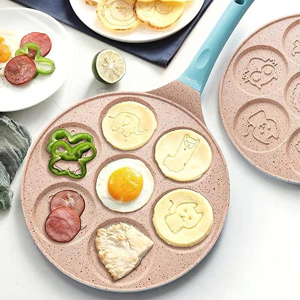 MG Pancakes Pancake Pan Animals 26,5 cm, beige .