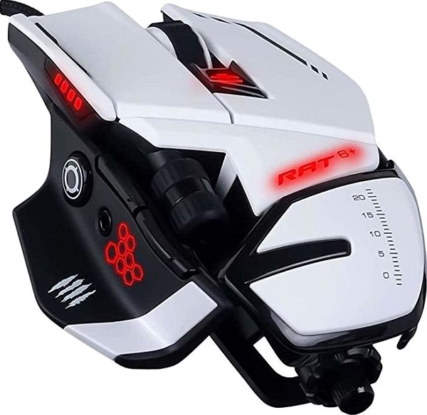 Gaming Mouse Mad Catz RAT 6+ white ...