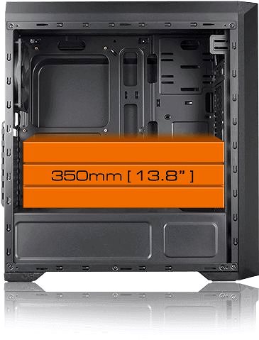 PC Case Cougar MX350 MESH Lateral view