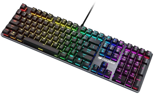 Gaming-Tastatur Cougar Vantar MX RGB - US Seitlicher Anblick