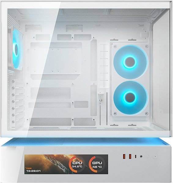 Cougar CFV235 VISION White PC case.