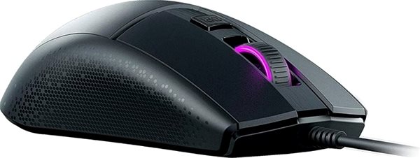 Gaming-Maus ROCCAT Burst Core - schwarz Seitlicher Anblick