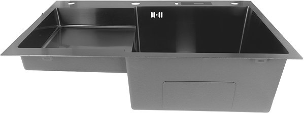 Stainless Steel Sink MIXXUS MH7849R-HK Graphite Stainless steel sink with trap, graphite ...