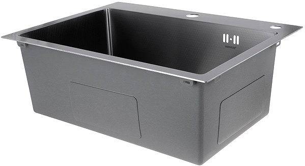 Stainless Steel Sink MIXXUS MH5843 Decor SS colour Stainless steel sink with trap, stainless steel ...