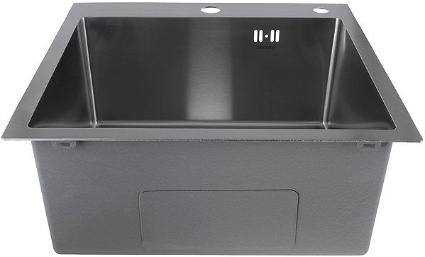 Stainless Steel Sink MIXXUS MH5050 SS colour Stainless steel sink with trap, stainless steel ...