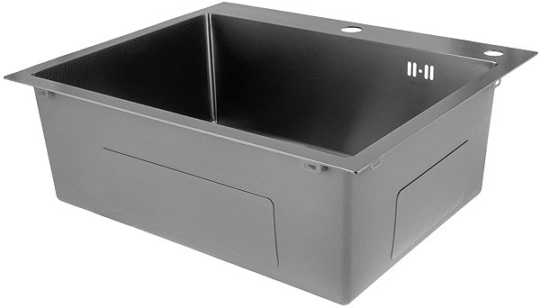 Stainless Steel Sink MIXXUS MH5050 Decor SS colour Stainless steel sink with trap, stainless steel ...