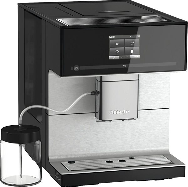 Automatic Coffee Machine Miele CM 7350 Obsidian Black Lateral view