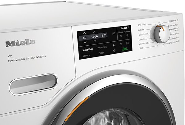 Washing Machine MIELE WWI880WCS EU1 LW PWash & TDos & Steam 9 kg ...