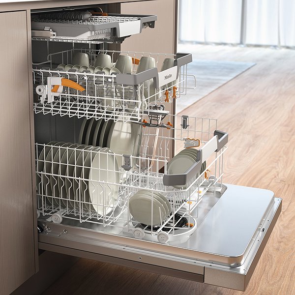 Built-in Dishwasher MIELE G 7045 SCi XXL AutoDos Stainless Steel CleanSteel ...