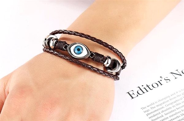 Predator Q1 Leather Bracelet – Brown SPP2241 - 19cm.