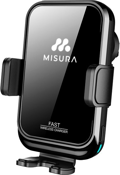 Držiak na mobil Misura MA04 – Držiak mobilu do auta s bezdrôtovým QI.03 nabíjaním BLACK ...