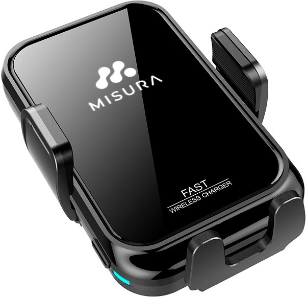Telefontartó Misura MA04 - Autós telefontartó vezeték nélküli QI.03 töltéssel BLACK ...