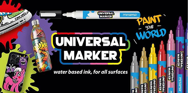 Marker MITAMA UNI, 2,5 mm, blue-green, 2 pcs ...