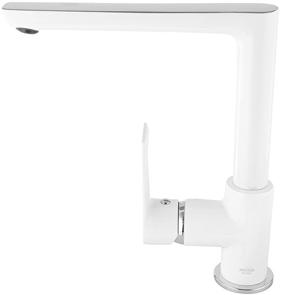Tap MIXXUS Sink mixer PREMIUM ALEX 018 (NUT), white - chrome ...