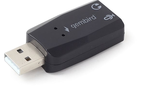 Externí zvuková karta Gembird SC-USB2.0-01 Boční pohled