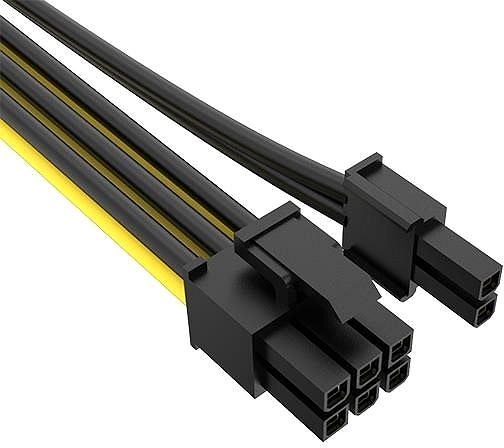 Átalakító AKASA 12V ATX 8-Pin to PCIe 6+2 pin Adapter Cable Csatlakozási lehetőségek (portok)