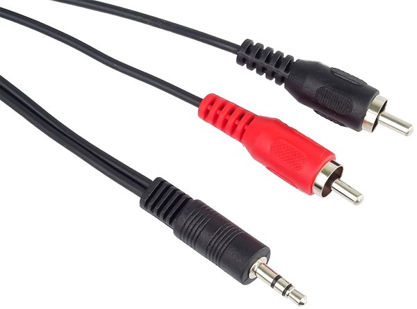 AUX Cable PremiumCord Jack 3.5mm-2xCINCH M/M 15m Lateral view