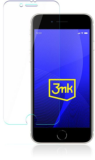 Glass Screen Protector 3MK FlexibleGlass hybrid glass for Apple iPhone SE (2020/2022) ...