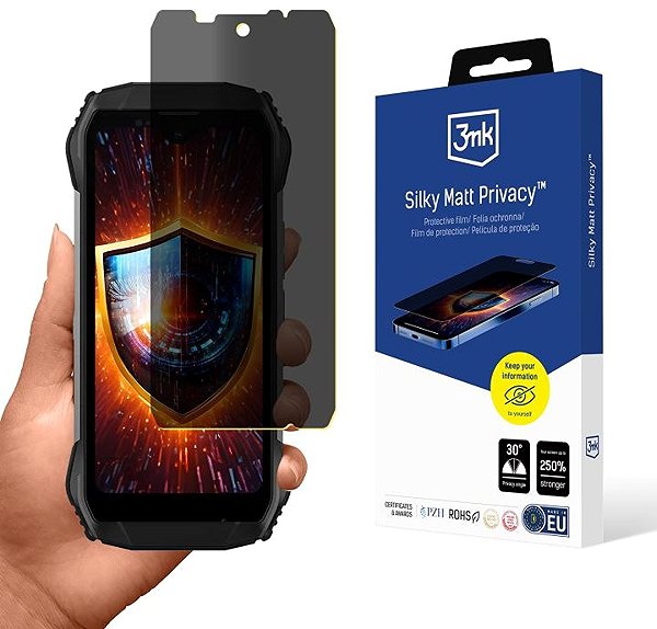 Kijelzővédő fólia 3MK Silky Matt Privacy Realme 14 5G / 14T 5G védőfólia ...