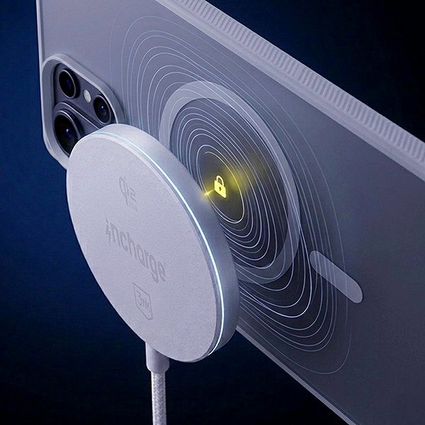 Kabelloses Ladegerät 3MK inCharge Align Qi2.2 25W für Android, weiß ...