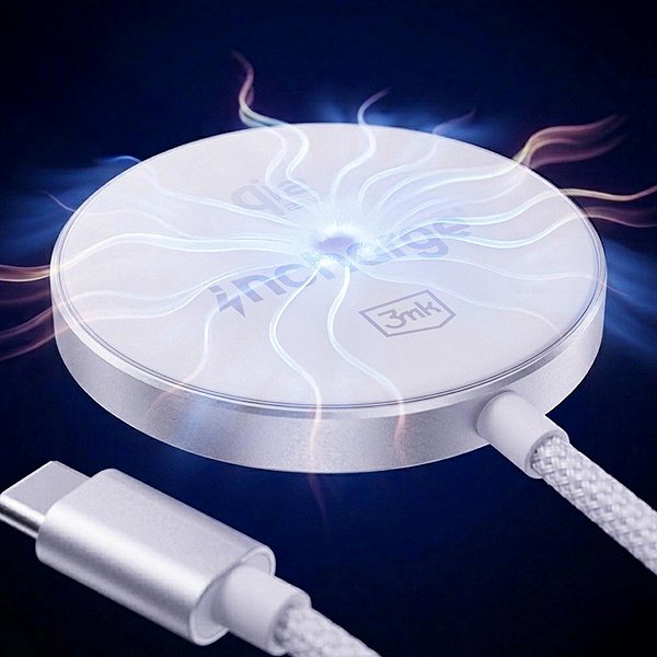 Kabelloses Ladegerät 3MK inCharge Align Qi2.2 25W für Android, weiß ...
