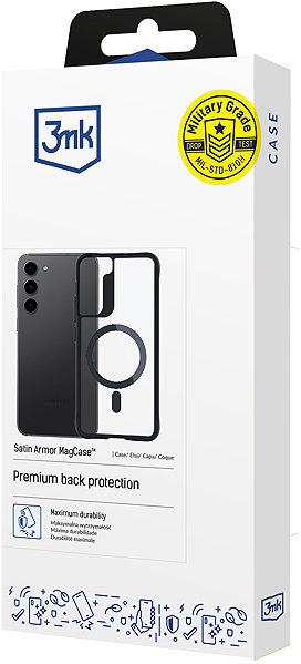 Handyhülle 3MK Satin Armor MagCase für Samsung Galaxy S23 5G ...