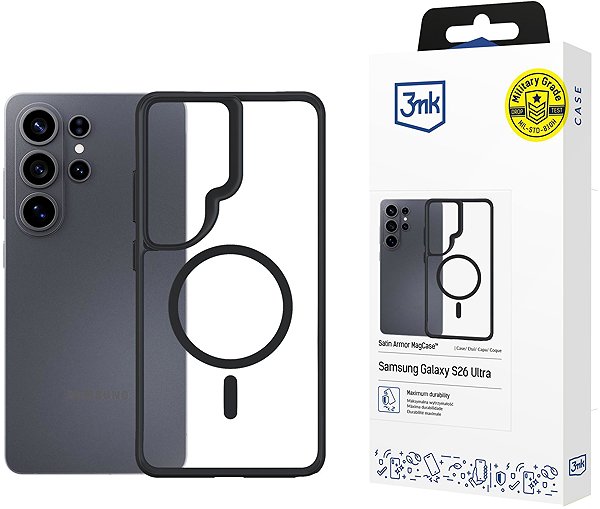 Handyhülle 3MK Satin Armor MagCase für Samsung Galaxy S26 Ultra ...