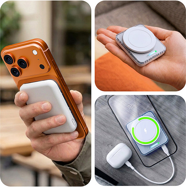 Power bank 3MK PowerMag Handy 22,5W MagSafe 5000mAh White ...