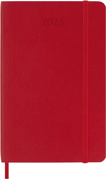 Diár MOLESKINE 2025 S denný, mäkké dosky, červený ...