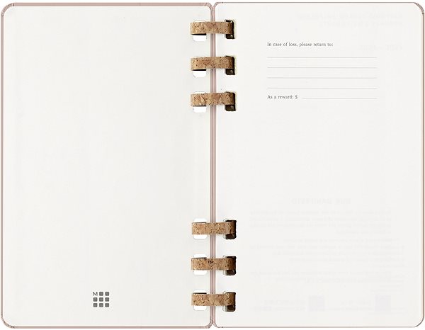 Határidőnapló MOLESKINE 2025 Spiral L, rózsaszín ...