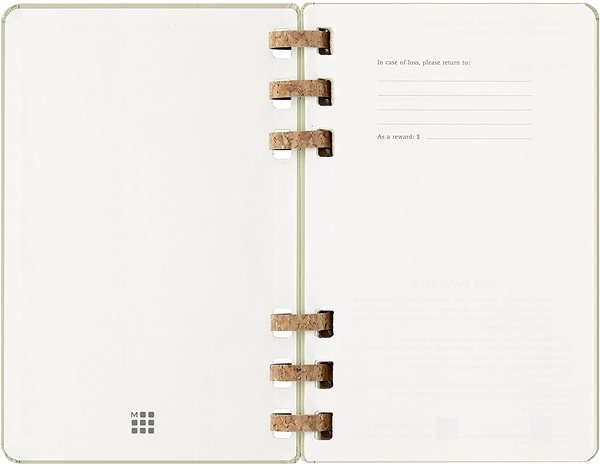 Határidőnapló MOLESKINE 2025 Spiral L, zöld ...