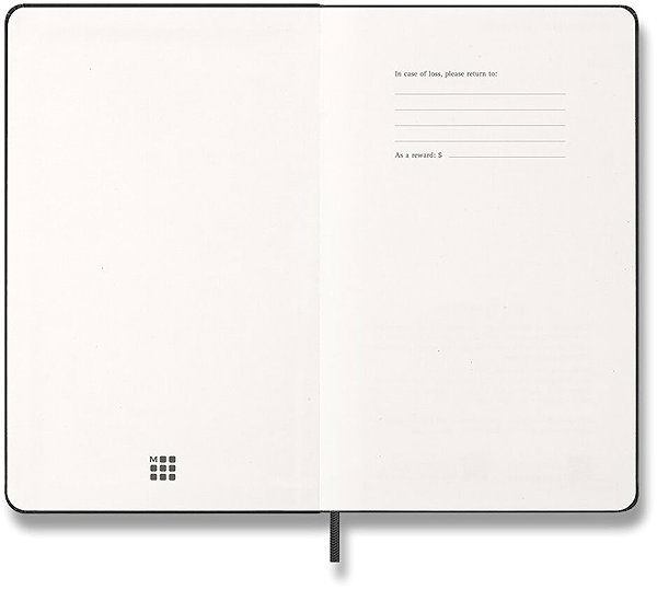 Határidőnapló MOLESKINE 2026 L napi, kemény borító, fekete ...