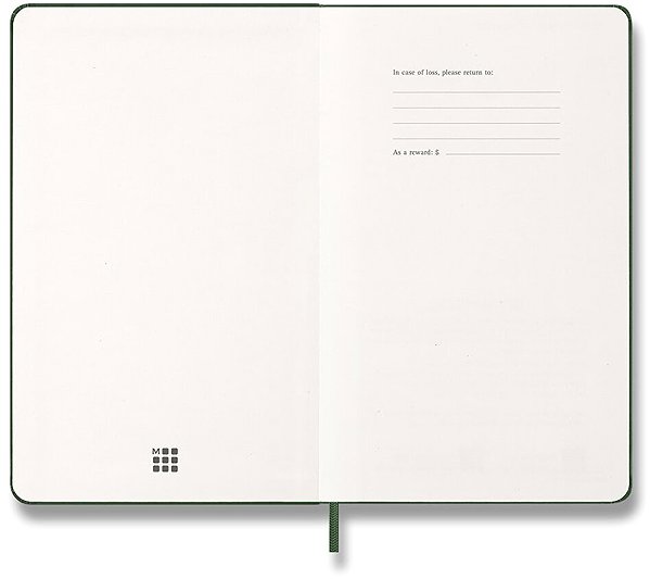 Határidőnapló MOLESKINE 2026 L napi, kemény borító, zöld ...