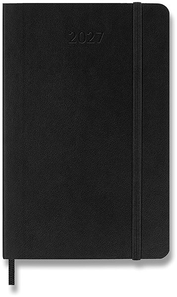 Határidőnapló Moleskine 2027 L napi beosztású, puha borítós, fekete ...