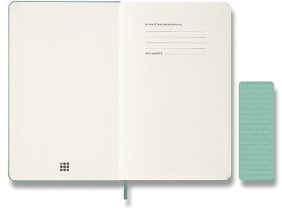Határidőnapló Moleskine 2027 Colored Patterned L heti beosztású, kemény borítós, zöld ...