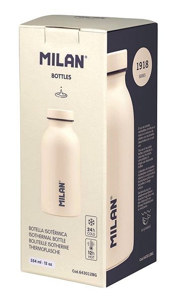 Thermos MILAN Thermo bottle 1918, 354 ml, cream ...