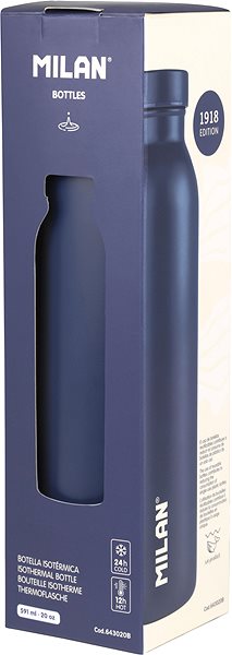 Thermos MILAN Thermo bottle 1918, 591 ml, dark blue ...