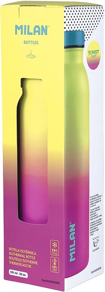 Thermos MILAN Thermo bottle Sunset, 591 ml ...
