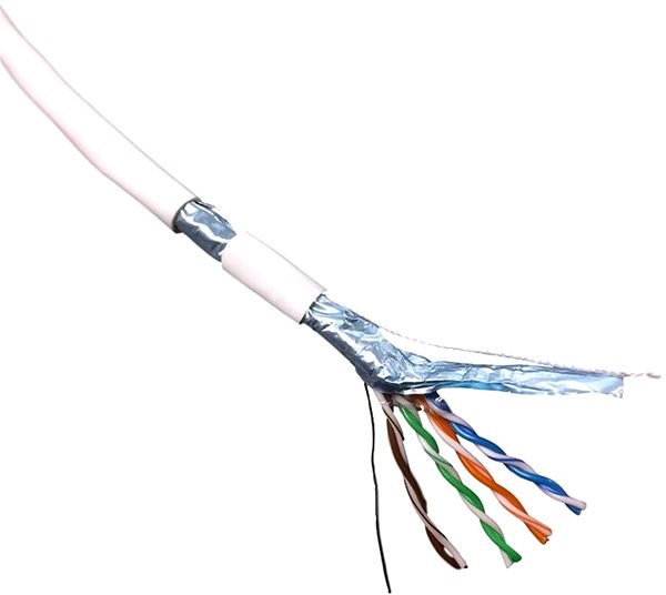 Ethernet Cable Datacom FTP Wire CAT5E PVC, Eca 305m Box White Features/technology