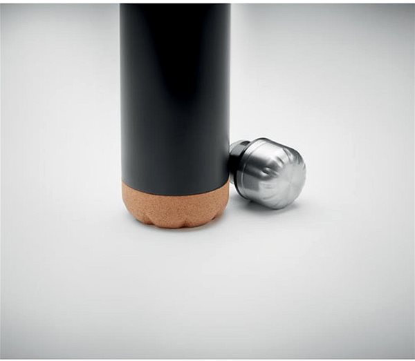 Thermos Sortland Thermo bottle Alta 500 ml stainless steel black .
