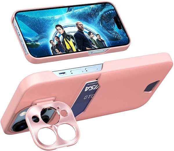 Kryt na mobil MG Leather Stand na Samsung Galaxy S23 Ultra, ružový ...