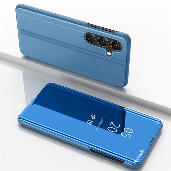Puzdro na mobil MG Clear View knižkové puzdro na Samsung Galaxy A54 5G, modré ...