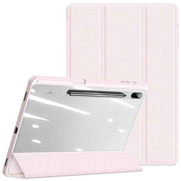 Puzdro na tablet Dux Ducis Toby Series pre Samsung Galaxy Tab S8 Plus / S7 Plus / S7 FE, ružové ...