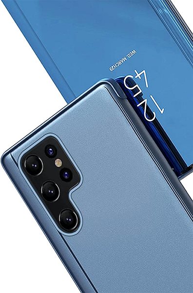 Puzdro na mobil MG Clear View knižkové puzdro na Samsung Galaxy S23 Ultra, modré ...