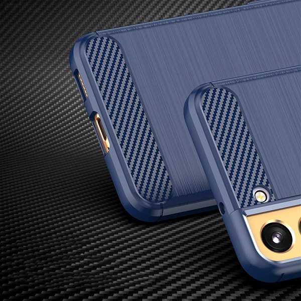 Kryt na mobil MG Carbon silikónový na Samsung Galaxy S23, modrý ...